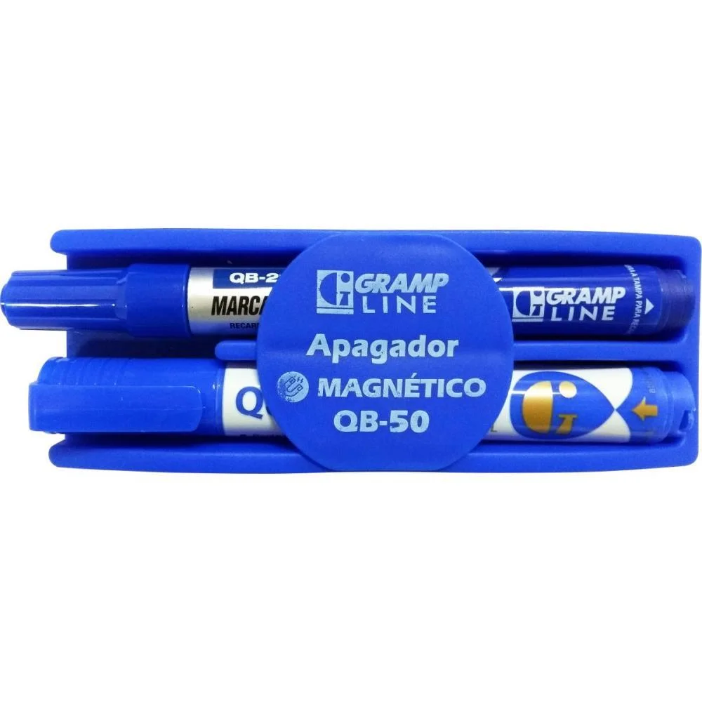 Apagador Quadro Branco Magnetico Qb-50 Az/Pt/Vm Gramp Line - imagem 4