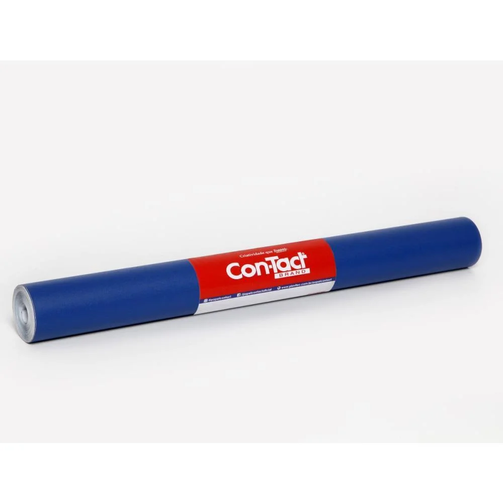 Contact Liso 45Cmx10M Opaco Azul Contact (Rolo) - imagem 3