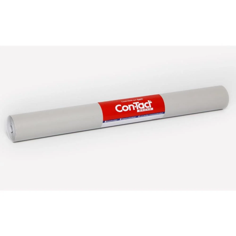Contact Liso 45Cmx10M Opaco Cinza Contact (Rolo) - imagem 3