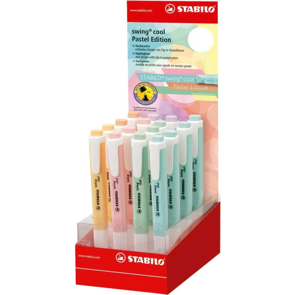 Caneta Marca Texto Stabilo Swing Cool Pastel 16Co Sertic (Dp.c/16) - imagem 3