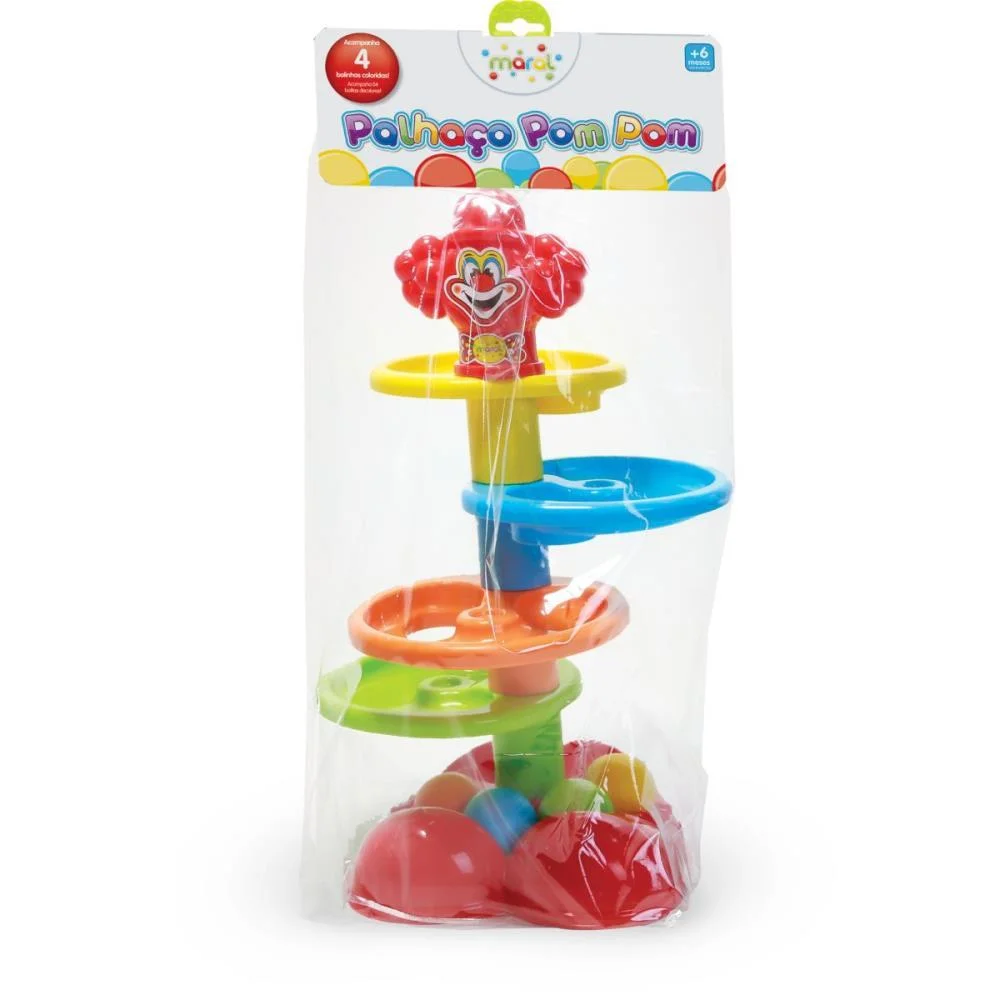 Brinquedo Educativo Palhaco Pom Pom Maral - imagem 3