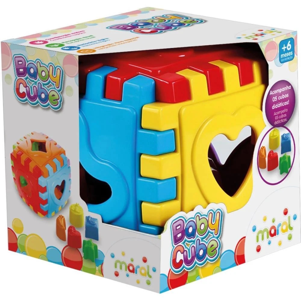 Brinquedo Educativo Baby Cube C/Blocos Maral - imagem 3