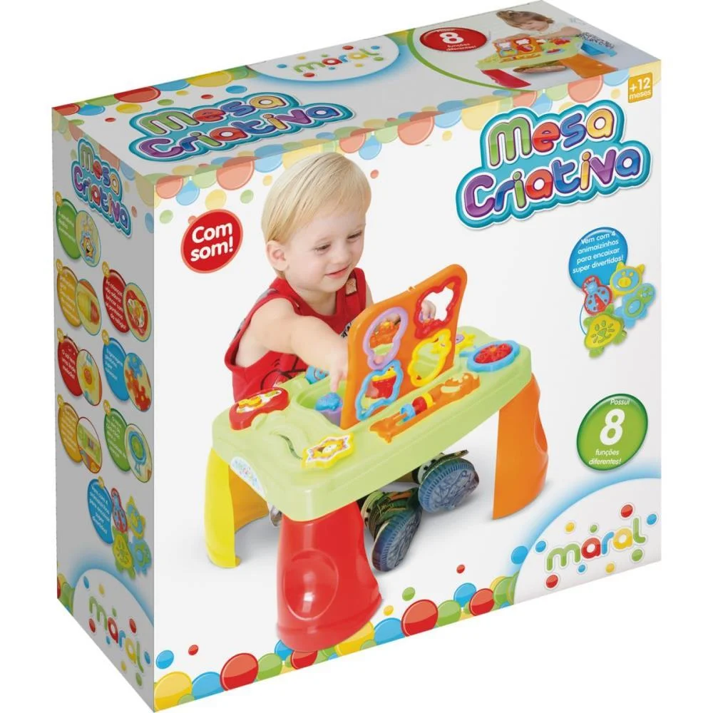 Brinquedo Educativo Mesa Criativa C/Som Maral - imagem 4