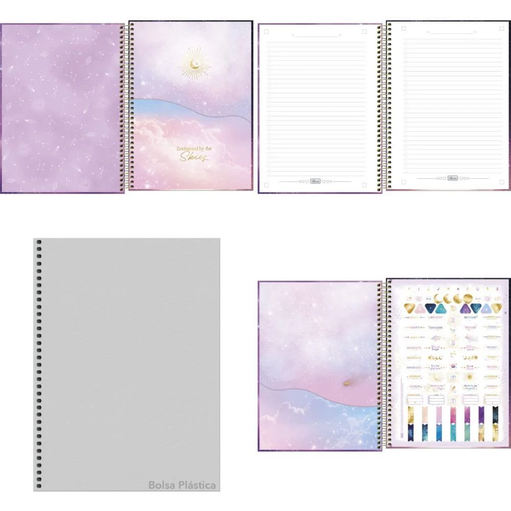 Caderno 01X1 Capa Dura Magic 80Fls. Tilibra (Pct.c/04) - imagem 3