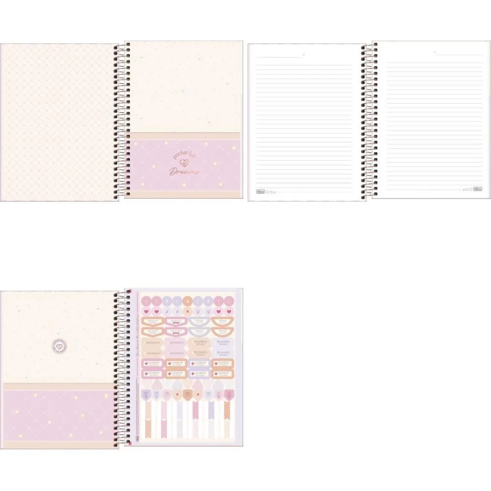 Caderno 01X1 Cp.dura Colegial Soho 80Fls. Tilibra (Pct.c/04) - imagem 3