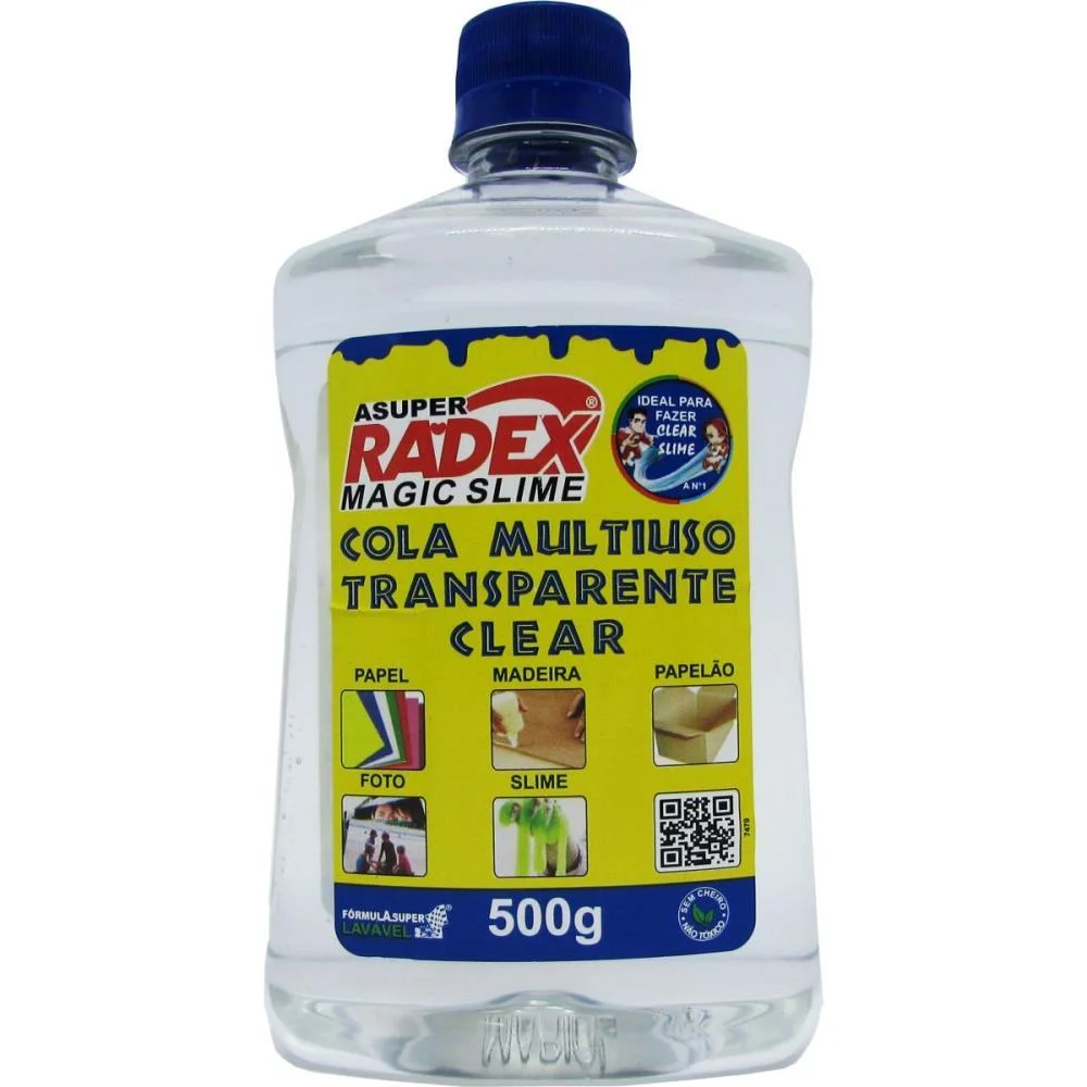 Cola Escolar Transparente 500G. Radex - imagem 3
