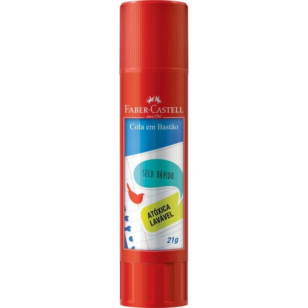 Cola Em Bastao 21G. Faber-Castell (Cx.c/10) - imagem 4