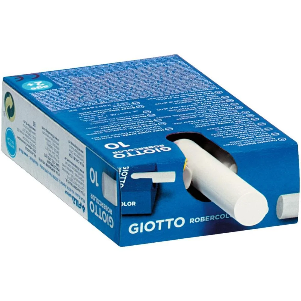 Giz Escolar Plastificado Giotto Branco C/10 Canson - imagem 4