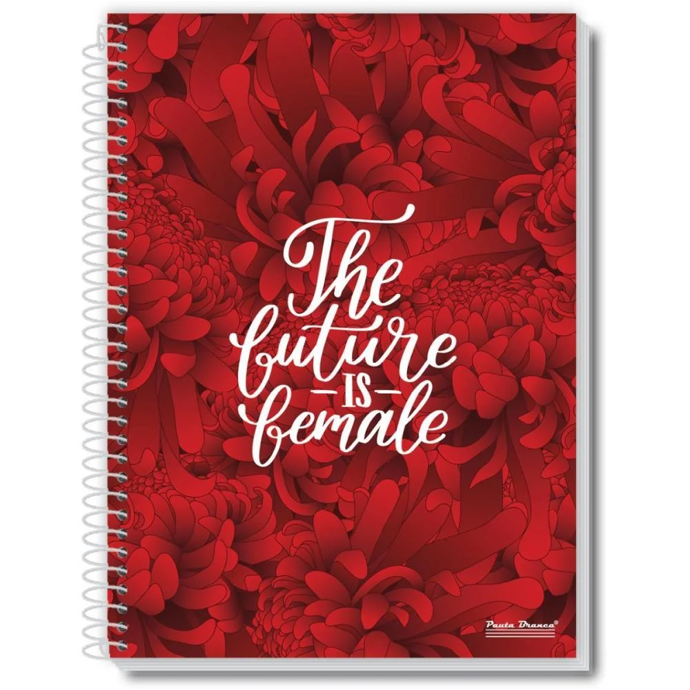 Caderno Espiral Pequeno Capa Dura Uau Feminino 96Fls. Pauta Branca (Pct.c/05) - imagem 4