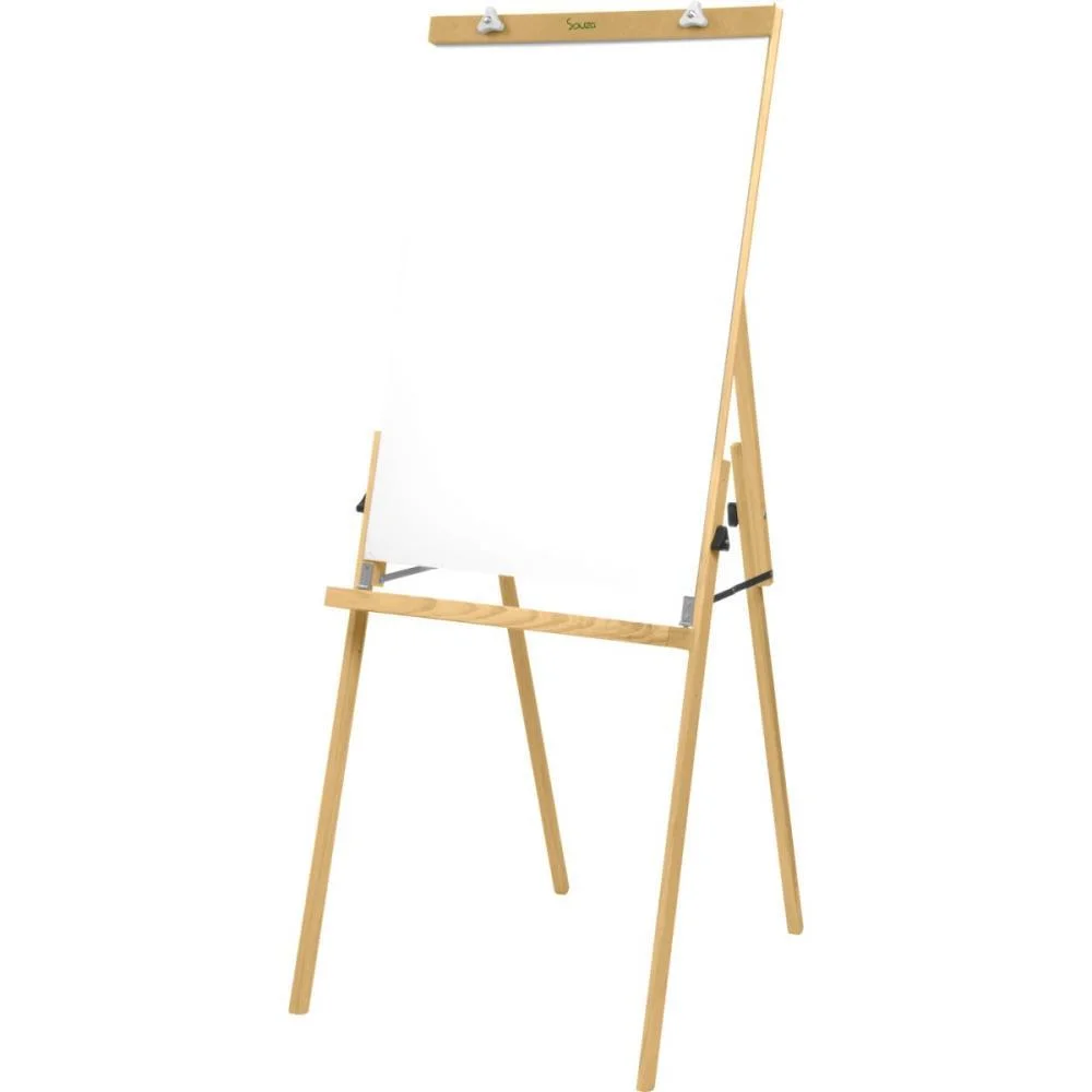 Cavalete Para Flip-Chart Compacto Branco Pinus Luxo Souza - imagem 2