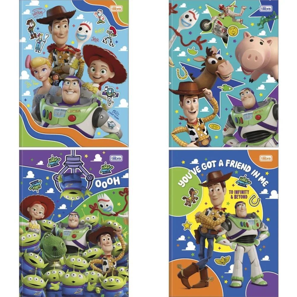 Caderno Brochurao Capa Dura Toy Story 80Fls. Tilibra (Pct.c/05) - imagem 2