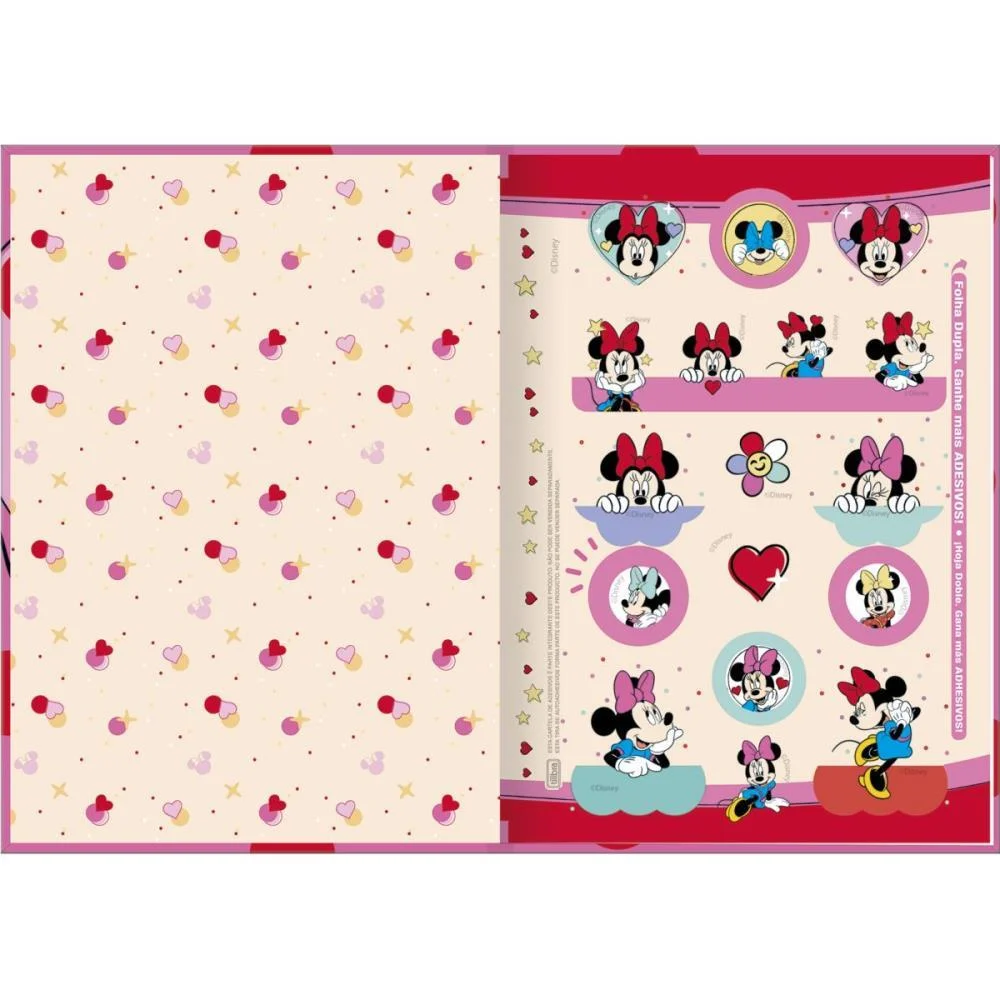 Caderno Brochura Pequeno Capa Dura Minnie 80Fls. Tilibra (Pct.c/05) - imagem 4