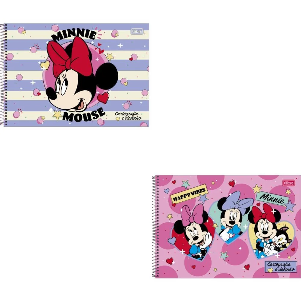 Caderno Desenho Univ Capa Dura Minnie 80Fls. Tilibra (Pct.c/04) - imagem 3
