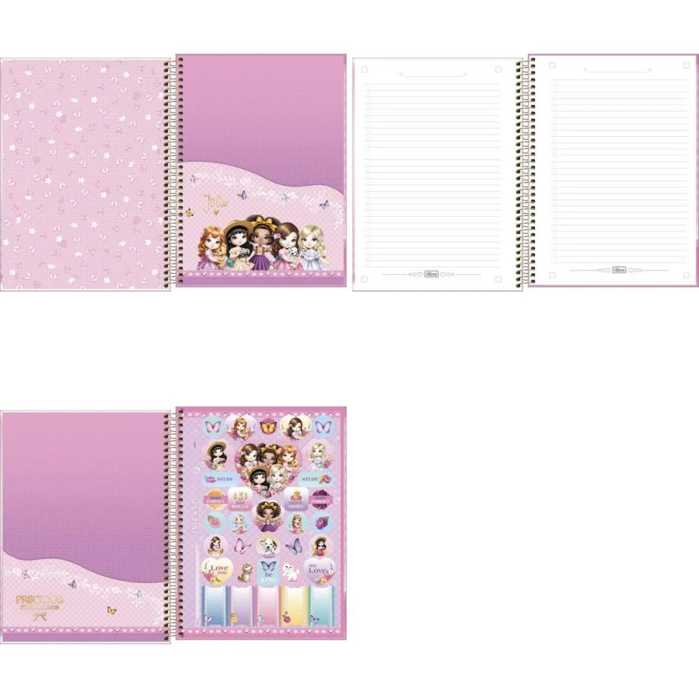 Caderno 01X1 Capa Dura Jolie 80Fls. Tilibra (Pct.c/04) - imagem 3