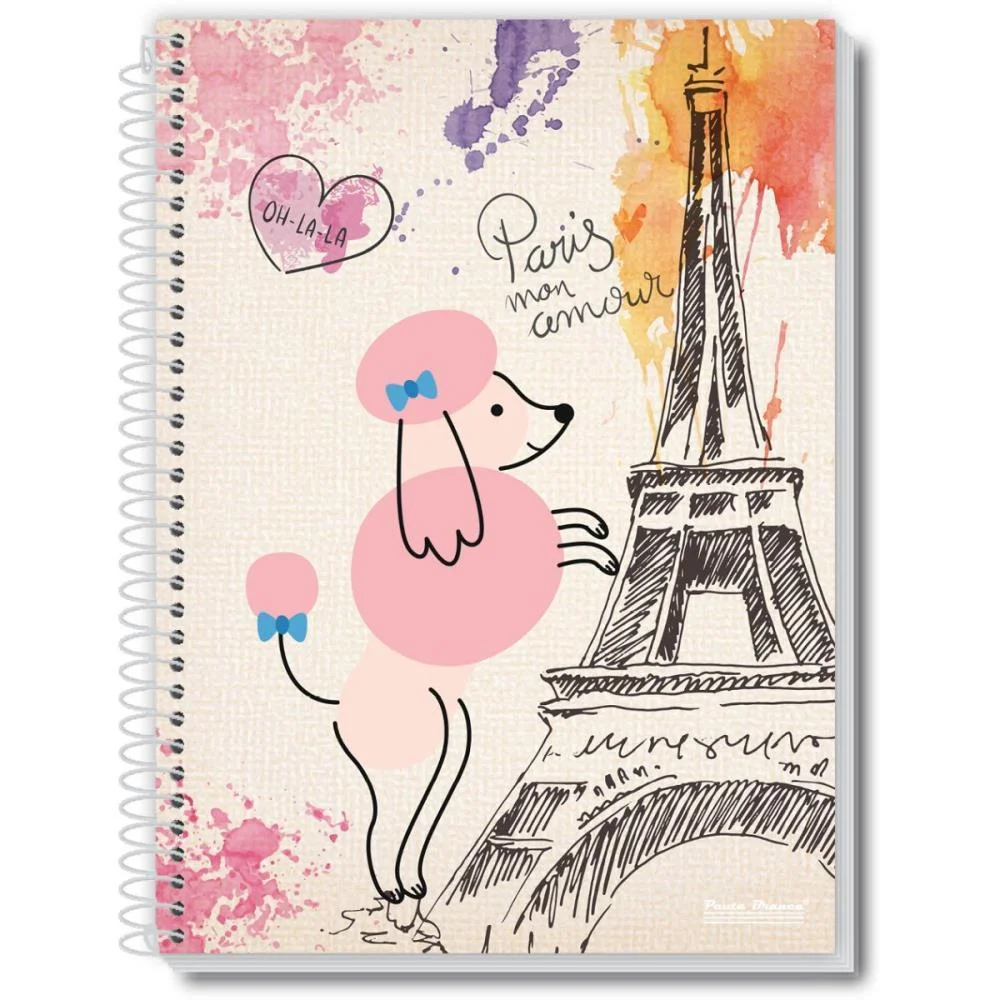 Caderno 10X1 Capa Dura Uau 200Fls. Pauta Branca (Pct.c/03) - imagem 3
