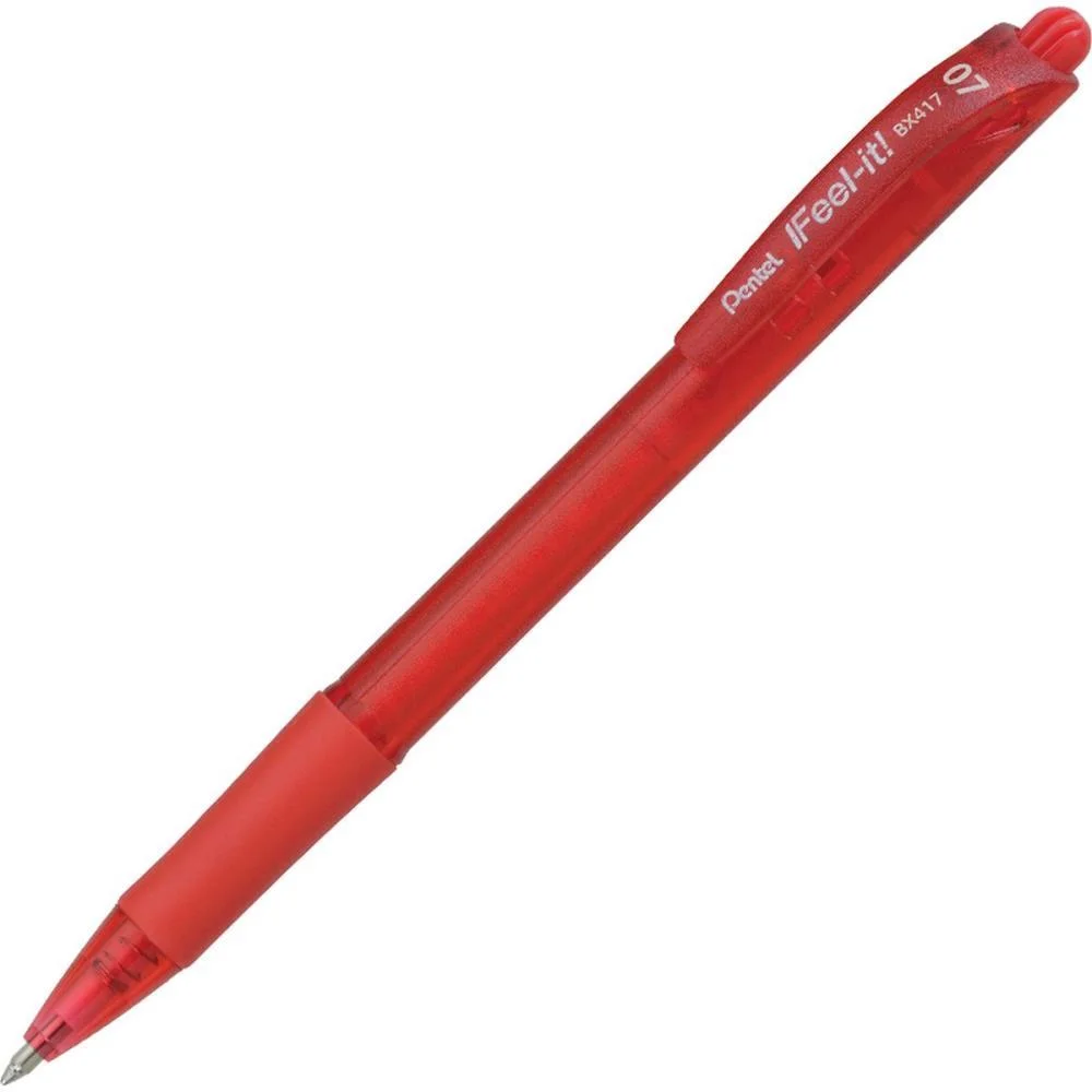 Caneta Esferografica Feel It 0,7Mm Vermelha Pentel (Cx.c/12) - imagem 2