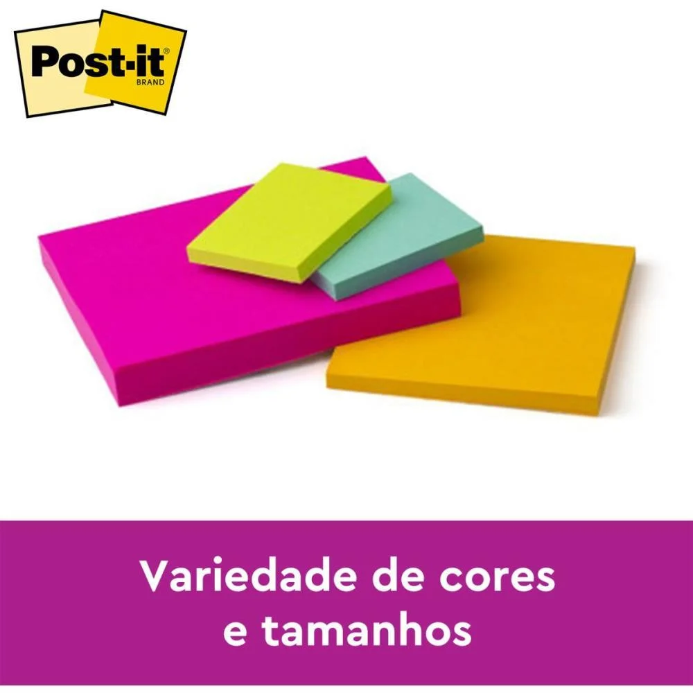 Bloco De Recado Post-It Cascata Misto 3M (Pct.c/04) - imagem 7