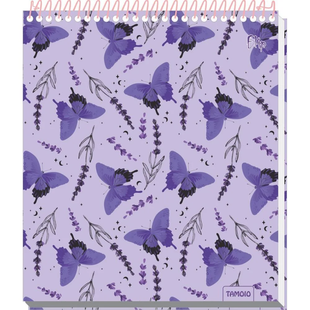 Caderno 01X1 Cp.dura Colegial Flip Feminino Vert 80F 4Capas Tamoio (Pct.c/04) - imagem 6