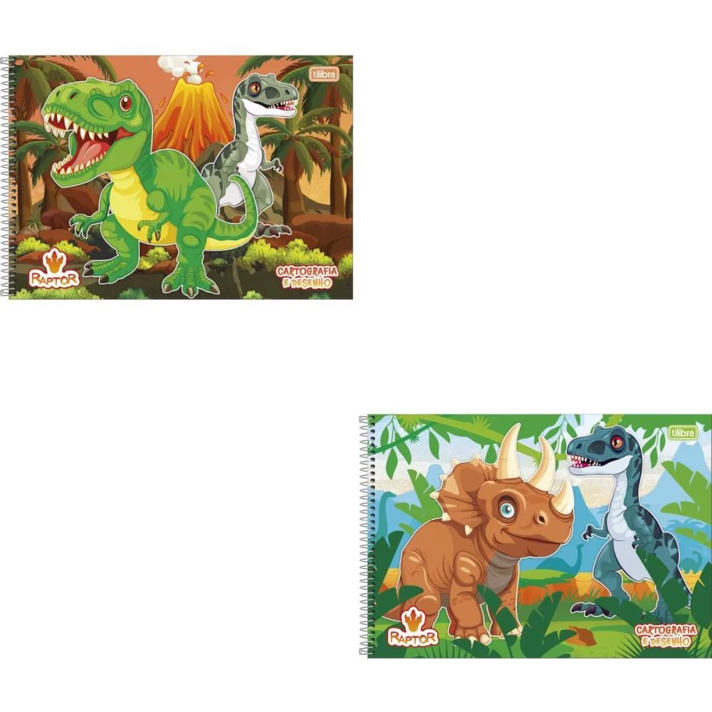 Caderno Desenho Univ Capa Dura Raptor 80Fls. Tilibra (Pct.c/04) - imagem 4