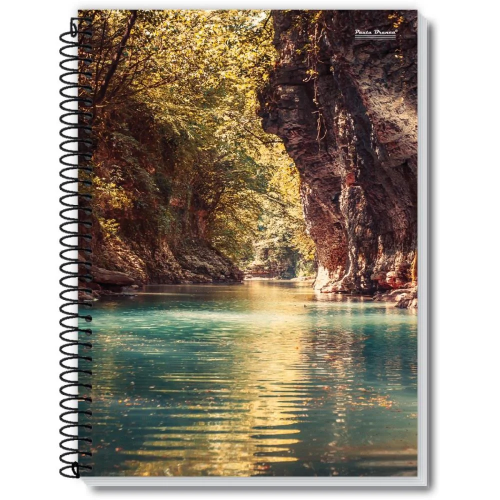 Caderno Espiral Pequeno Capa Dura New 200Fls. Pauta Branca (Pct.c/05) - imagem 2