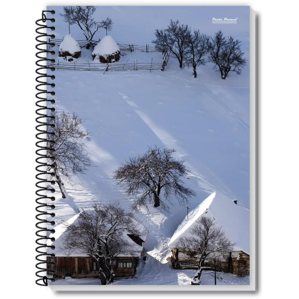 Caderno Espiral Pequeno Capa Dura New 200Fls. Pauta Branca (Pct.c/05) - imagem 4