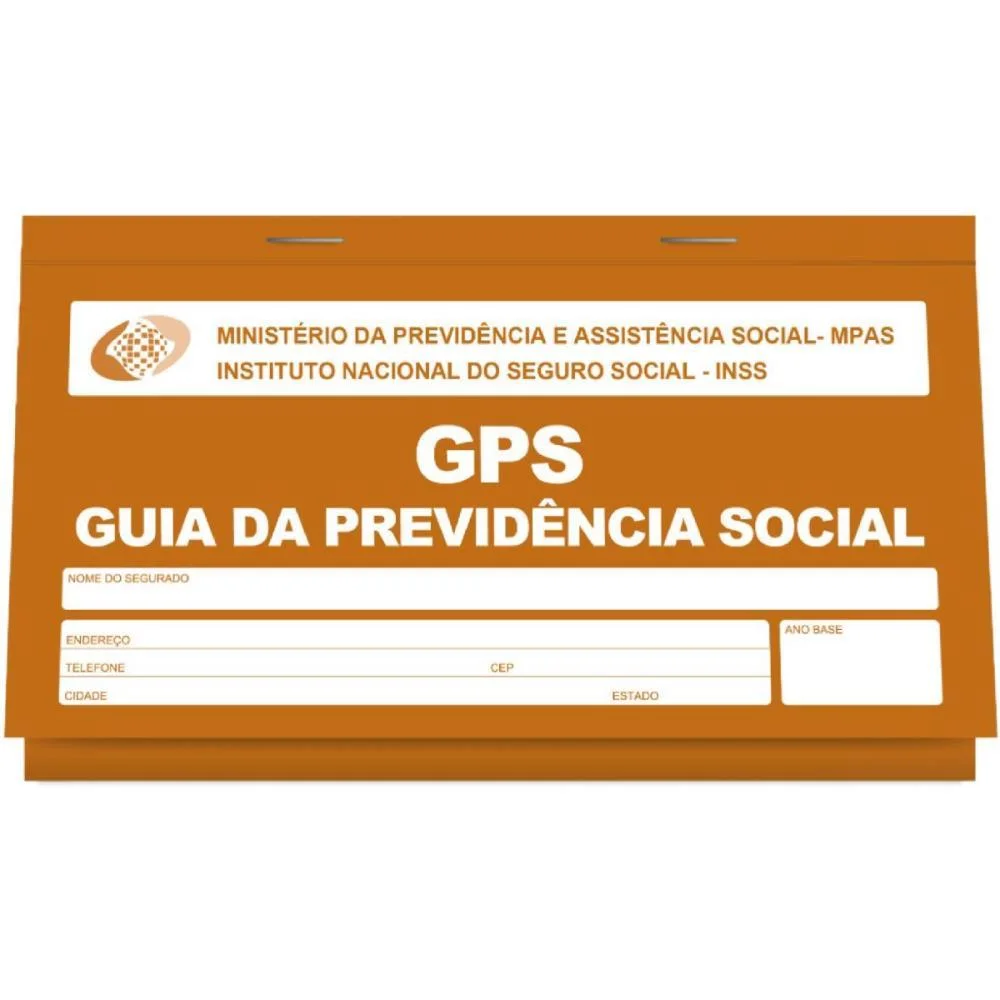 Impresso Previdencia Social Carne Gps 12X2 Vias 180X110Mm Pauta Branca (Pct.c/10) - imagem 2