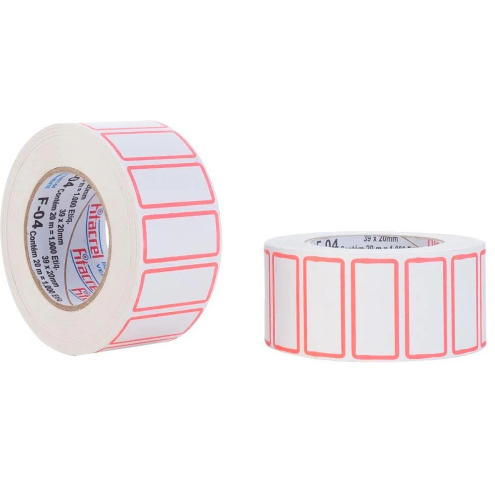 Etiqueta Para Preco F-04 39X20Mm 1000 Etiquetas Fitacrel (Rolo) - imagem 2