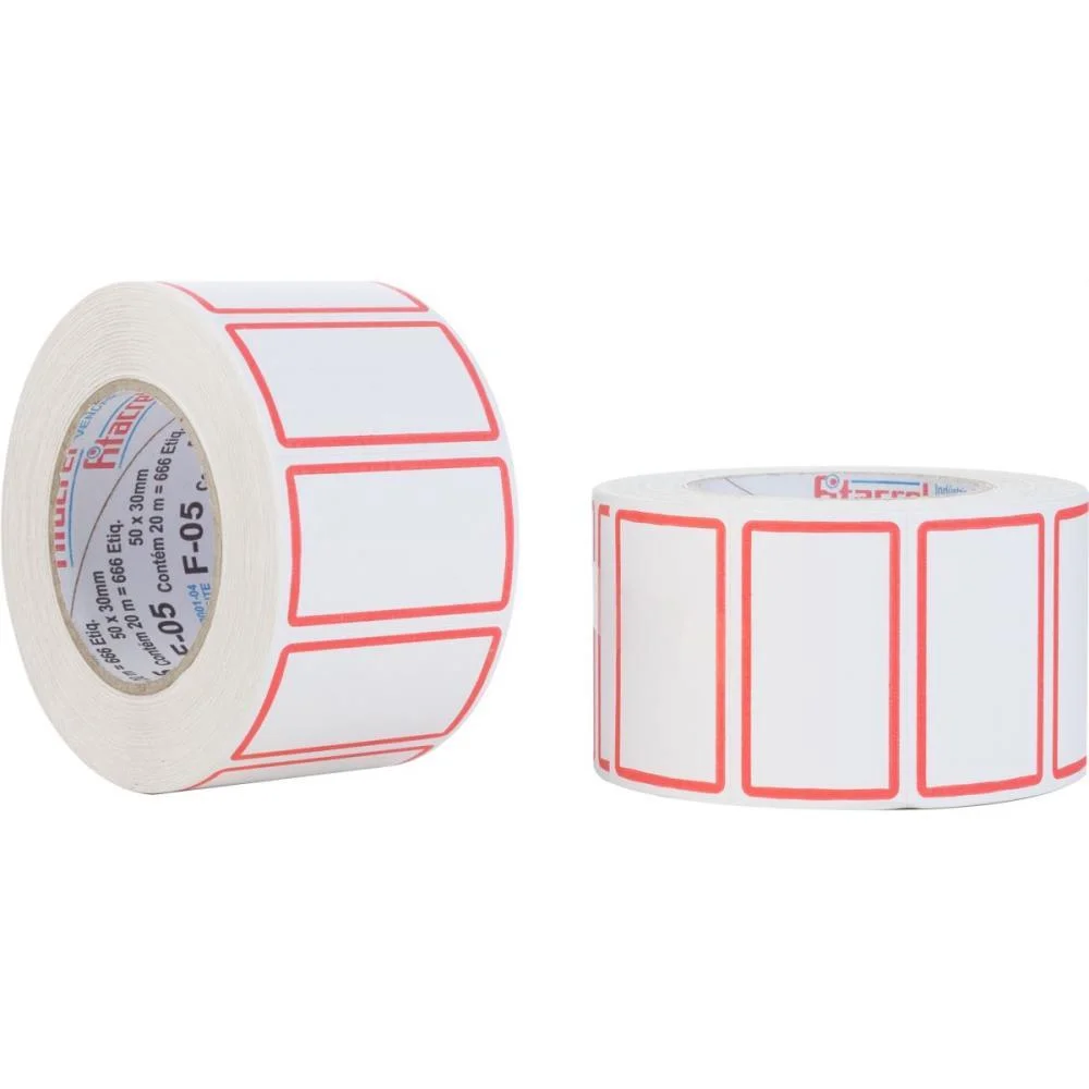 Etiqueta Para Preco F-05 50X30Mm 666 Etiquetas Fitacrel (Rolo) - imagem 2