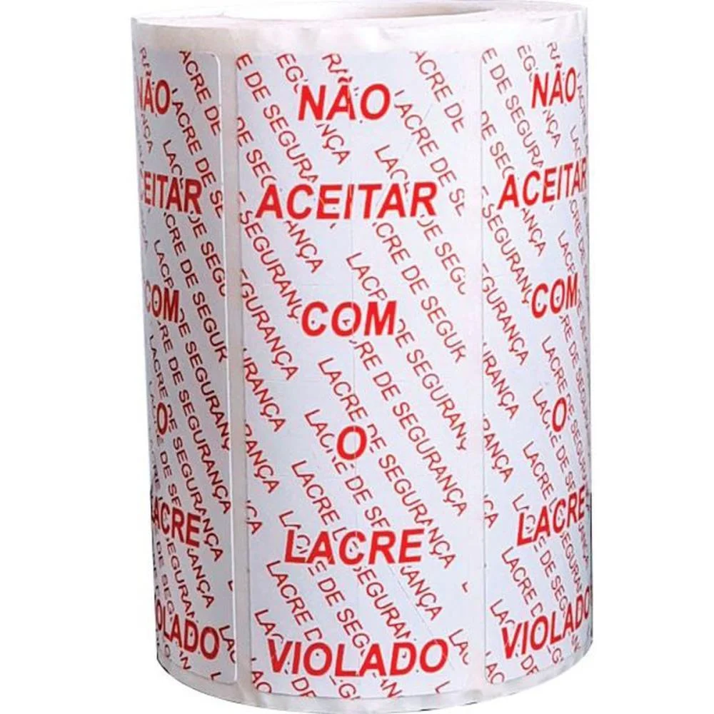 Etiqueta Adesiva Lacre Segurança 100X35Mm 500Et Fitacrel (Rolo) - imagem 3