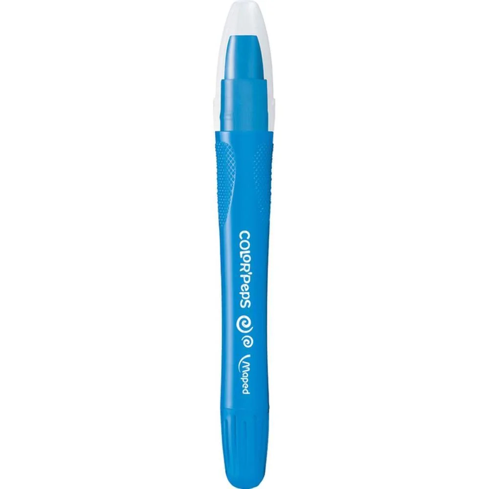 Giz De Cera Fino Gel Retratil Color Peps 6 Cor. Maped (Maleta) - imagem 4