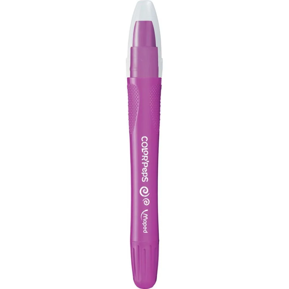 Giz De Cera Fino Gel Retratil Color Peps 6 Cor. Maped (Maleta) - imagem 5