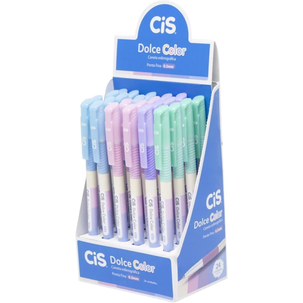 Caneta Esferografica Cis Dolce Color 0,5Mm Core Sor Sertic C/ 24 Unidades - imagem 4