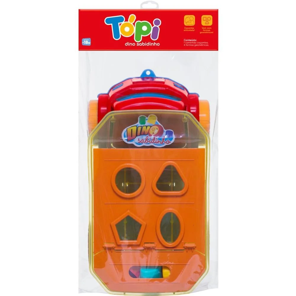 Brinquedo Educativo Dino Sabidinho Topi Solapa Cardoso Toys - imagem 4