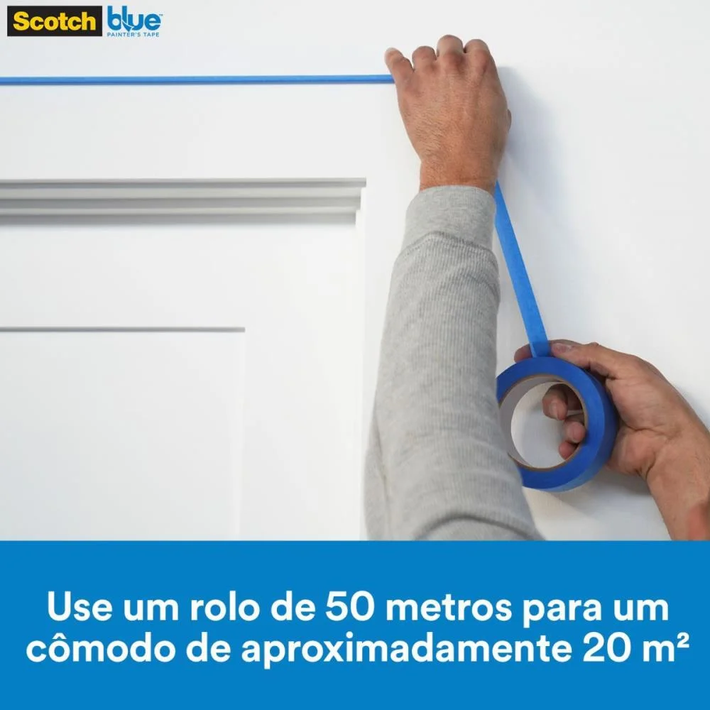 Fita Crepe Blue Tape 2090 24Mmx50Mts. 3M - imagem 8
