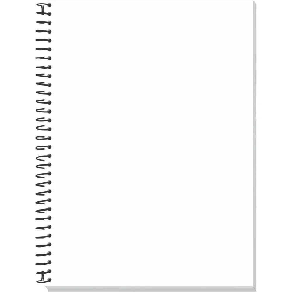 Caderno Espiral Pequeno Capa Dura Neutro Preto 96F Sem Pauta Tamoio (Pct.c/05) - imagem 4
