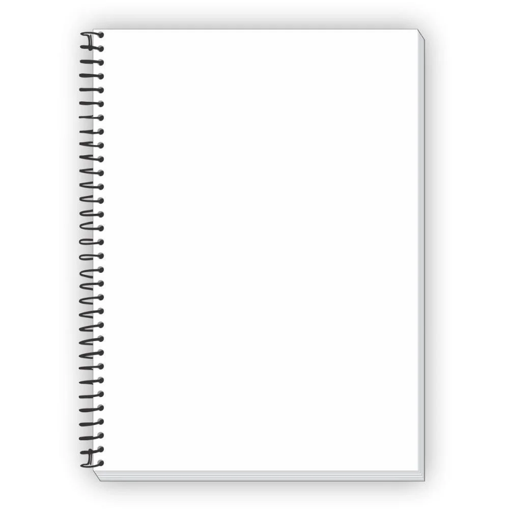 Caderno Espiral Pequeno Capa Dura Neutro Preto 200F Sem Pauta Tamoio (Pct.c/05) - imagem 3