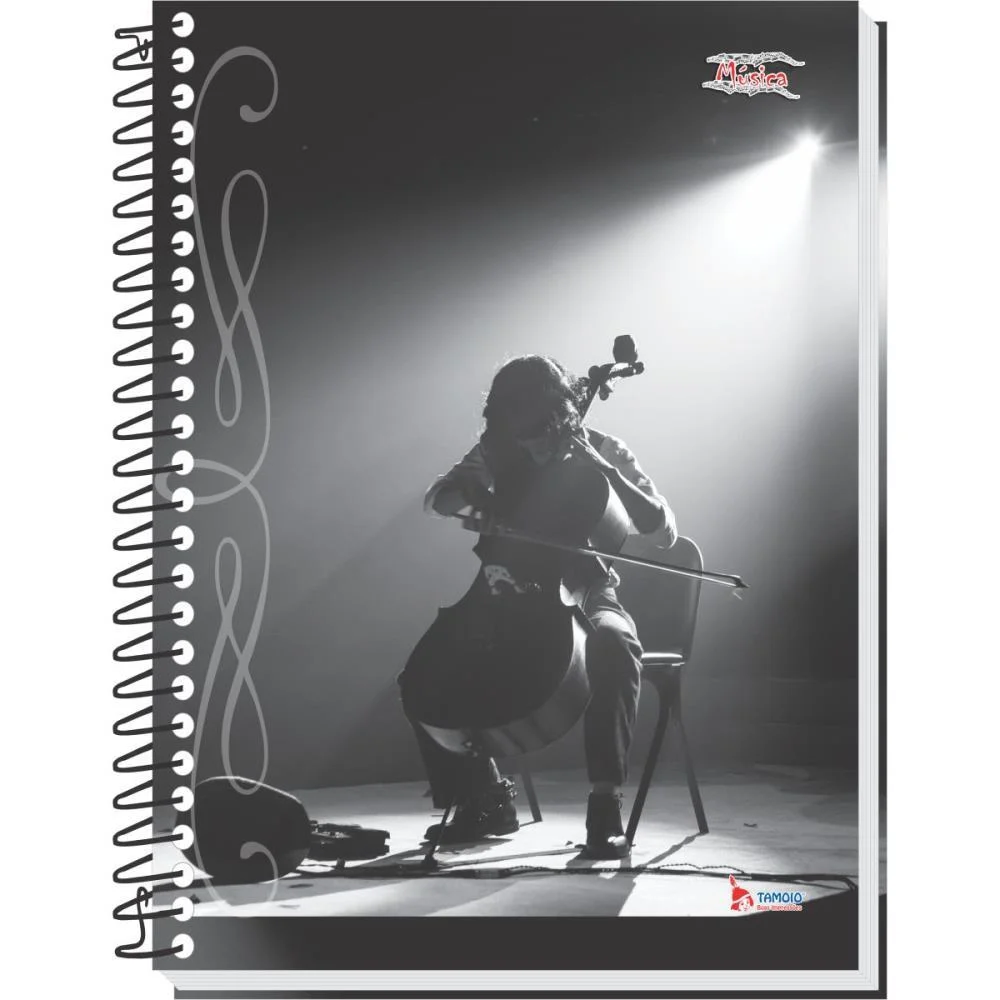 Caderno Musica 8 Capas Pequeno 64 Folhas 63G. Tamoio (Pct.c/05) - imagem 6