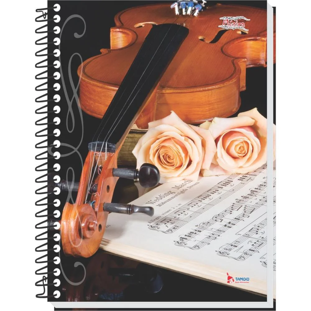 Caderno Musica 8 Capas Pequeno 64 Folhas 63G. Tamoio (Pct.c/05) - imagem 7