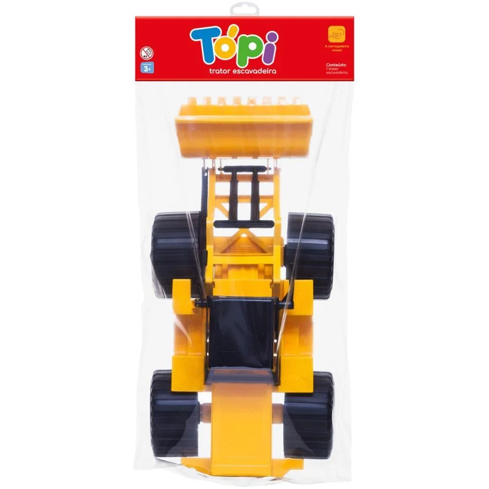 Trator Escavadeira Topi Solapa Cardoso Toys - imagem 3