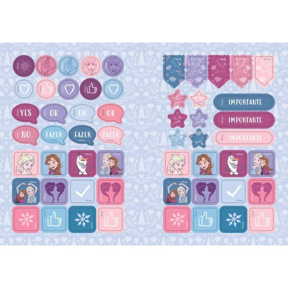Caderno Brochurao Capa Dura Frozen 80Fls. Jandaia (Pct.c/05) - imagem 8