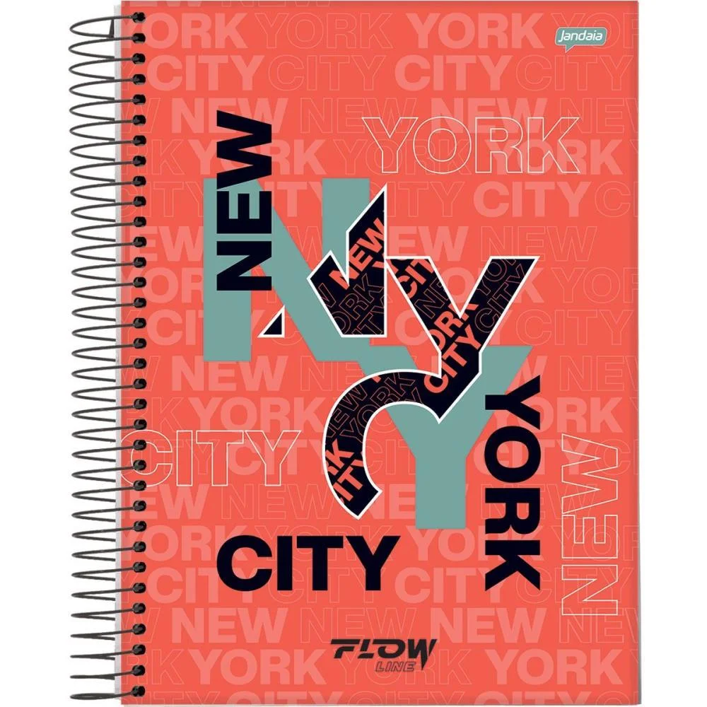 Caderno 01X1 Capa Dura Flow 80Fls. Jandaia (Pct.c/04) - imagem 5