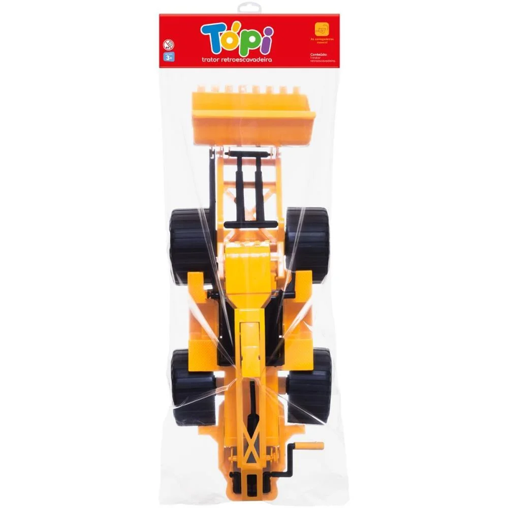 Trator Retroescavadeira Topi Solapa Cardoso Toys - imagem 3
