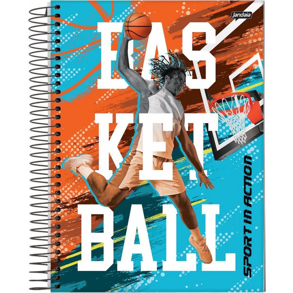 Caderno 01X1 Capa Dura Sport 80Fls. Jandaia (Pct.c/04) - imagem 4