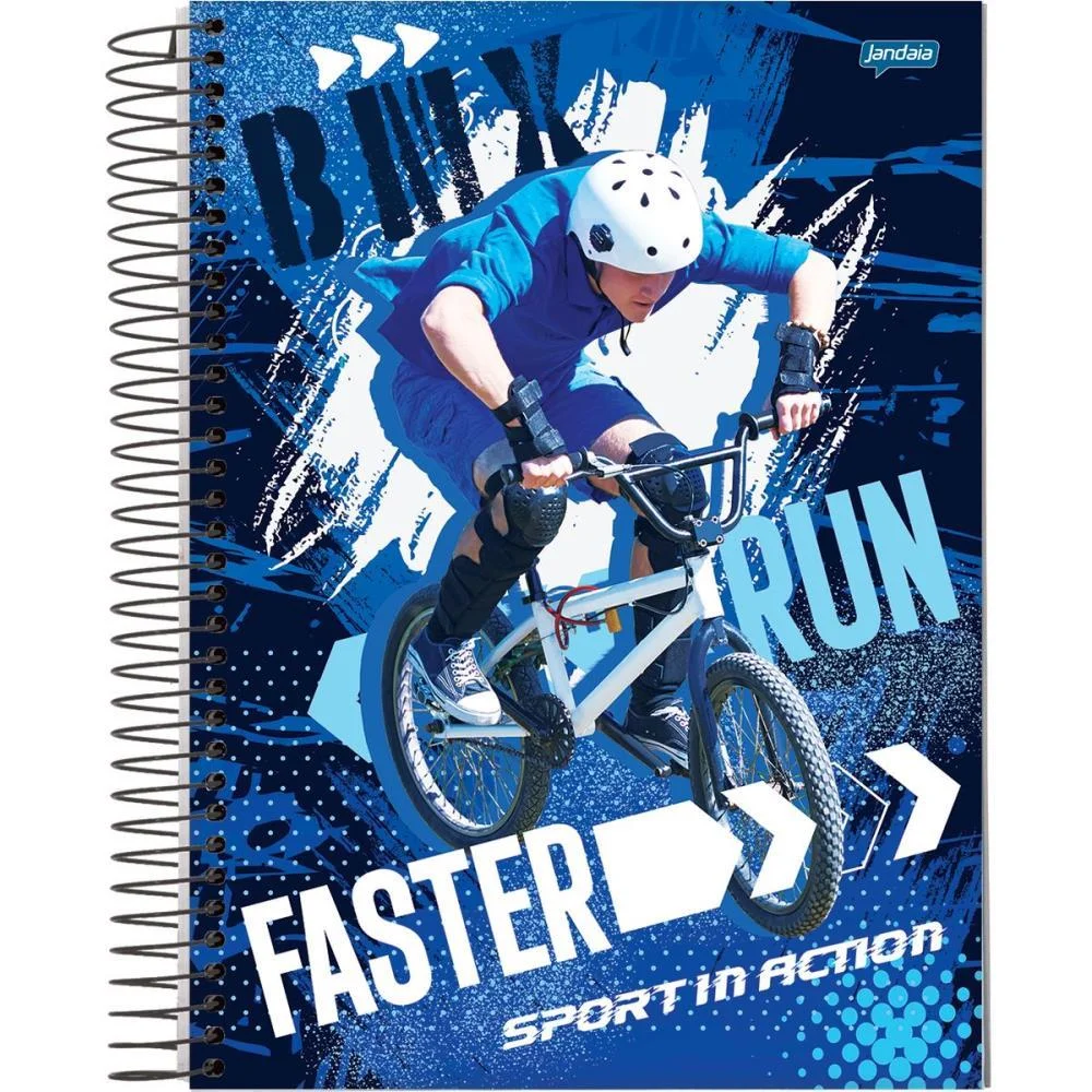 Caderno 10X1 Capa Dura Sport 160Fls. Jandaia (Pct.c/04) - imagem 3