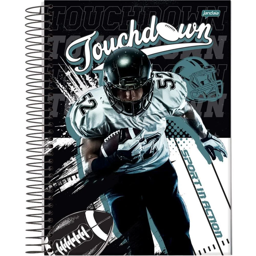 Caderno 10X1 Capa Dura Sport 160Fls. Jandaia (Pct.c/04) - imagem 6