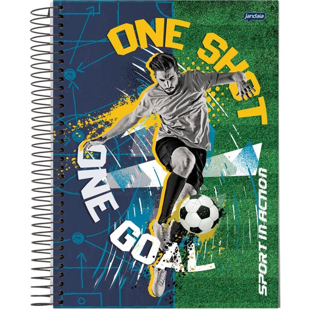 Caderno 15X1 Capa Dura Sport 240Fls. Jandaia (Pct.c/02) - imagem 6