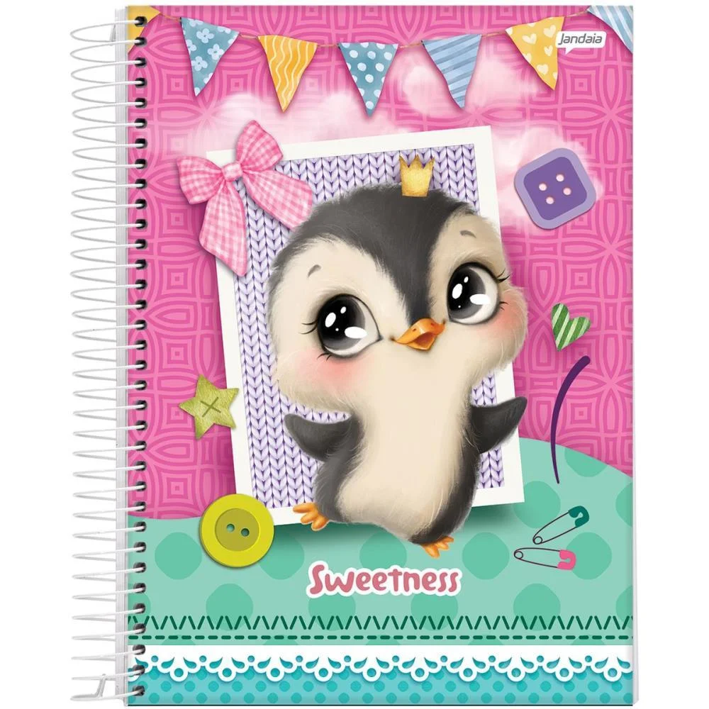 Caderno Espiral Pequeno Capa Dura Sweetness 80Fls. Jandaia (Pct.c/05) - imagem 4