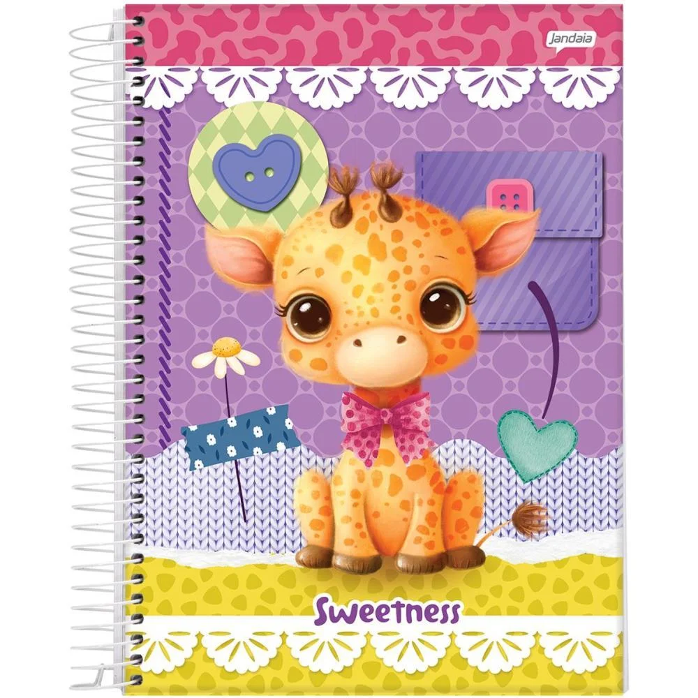 Caderno Espiral Pequeno Capa Dura Sweetness 80Fls. Jandaia (Pct.c/05) - imagem 6