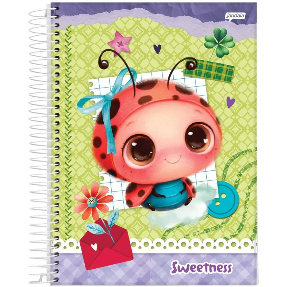 Caderno Espiral Pequeno Capa Dura Sweetness 80Fls. Jandaia (Pct.c/05) - imagem 7