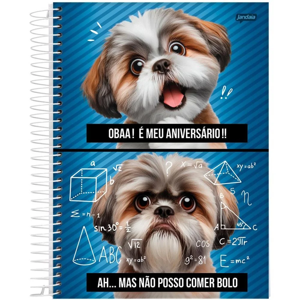 Caderno 01X1 Capa Dura Pets Love 80Fls. Jandaia (Pct.c/04) - imagem 5
